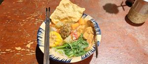 One bowl is full enough at Thong Dong Vegan Kitchen & Cafe in Lao Cai