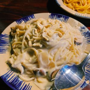 Creamy pasta  at Thong Dong Vegan Kitchen & Cafe in Lao Cai