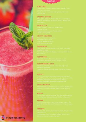  at Thymos Healthy Drinks Bar in Istanbul