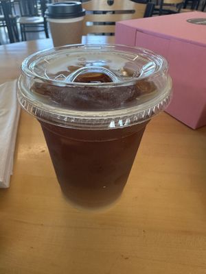 Iced coffee (oat milk free of charge)   at Wild Oats Bakery and Cafe in Brunswick