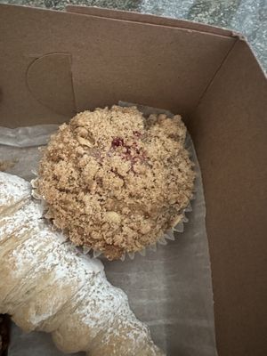 Peach muffin   at Wild Oats Bakery and Cafe in Brunswick