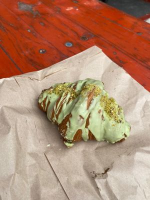 Pistachio croissant  at Lovely Rita's Bakehouse in Sheffield