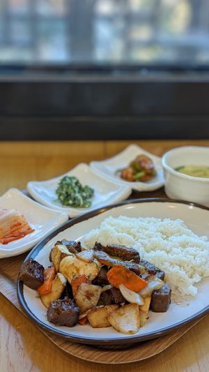 Vegetable Chop Steak at Morning Calm Korean Restaurant in Gapyeong Gun