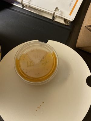 Dipping sauce for vegan wings  at Darling's in Tillson