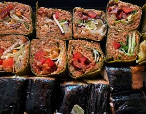 Vegan sushi   at Berlin Cigköfte Friedenau in Berlin