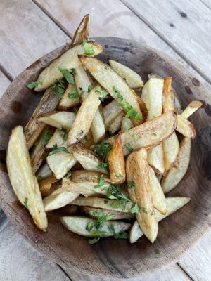 House made fries   at La Guarida in Tulum