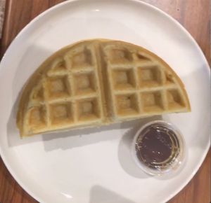 Vegan GF waffle at Wattle Cafe in New York City