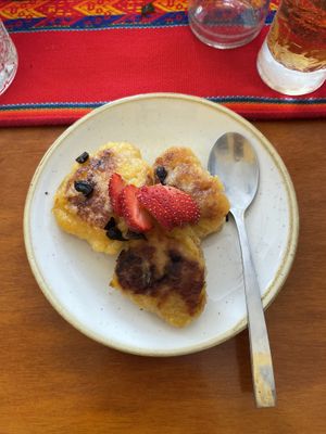 Plantain dessert😋  at Merida Santiago Hotel Boutique in Merida