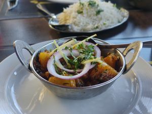 Bombay aloo at El Sabor Indian in Torrevieja
