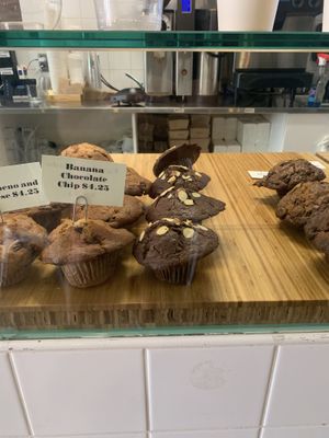 Vegan choc zucchini muffin (missing vegan Lemon and blueberry muffin- all gone!)  at AMOKA Coffee and Bites in Vancouver