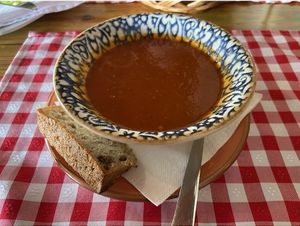 Divine tomato soup!   at Konoba Feral in Herceg Novi