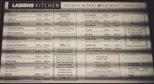 Bakersfield Lassen's Menu: smoothies & juices at Lassens Deli and Juice Bar in Bakersfield