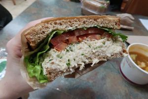 Vegan tuna sandwich at Lassens Deli and Juice Bar in Bakersfield
