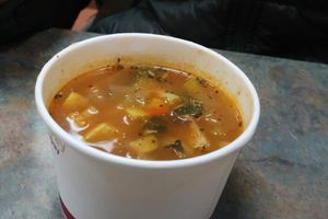 Vegetables soup at Lassens Deli and Juice Bar in Bakersfield