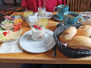 Vegan Breakfast menue at Café & Bistro zur Schmiede in Simmerath