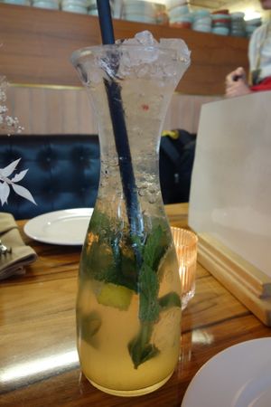 Homemade "Citrus Squash" (vegan) at Noya in Saarbrucken