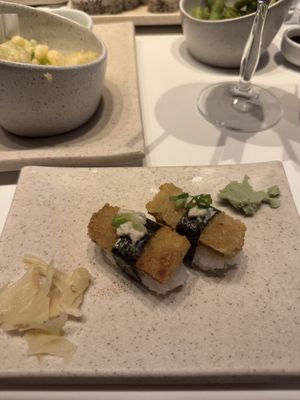 Crispy seitan sushi  at Gurumê Ipanema in Rio De Janeiro