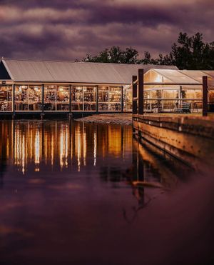 Restaurant on the water  at Boatshed Restaurant in Ballarat