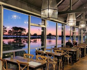 Stunning sunsets  at Boatshed Restaurant in Ballarat