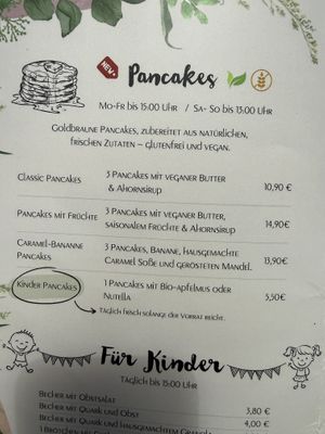 New: Vegan pancakes  at Elisa in Hamburg