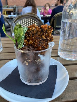 Best spicy nut/seed brittle ever  at Banyan Bar + Refuge in Boston