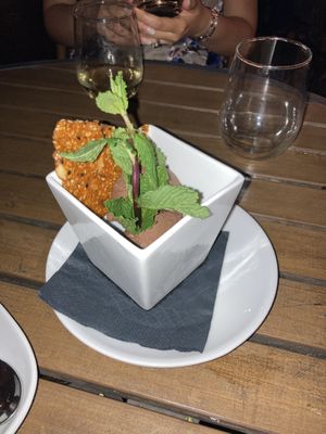Chocolate mousse with brittle    at Banyan Bar + Refuge in Boston