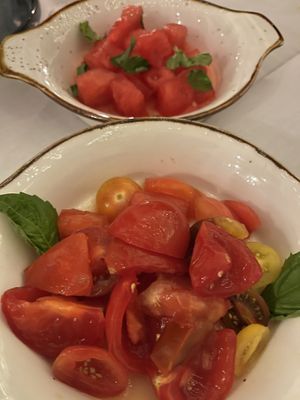Watermelon, Tomatoes, and Mint   at Summer Salt in Avalon