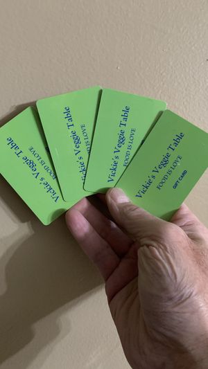 Gifted health to my non-vegan friend! ❤️ #Veganuary at Vickie's Veggie Table in Biddeford