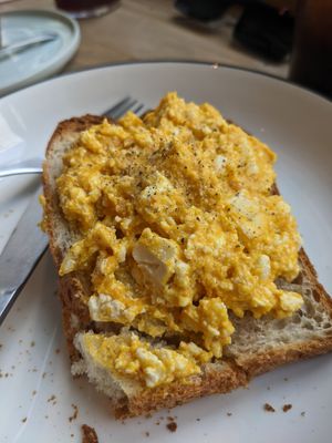 Tamago toast (SO good!) at COYOTE in Kyoto