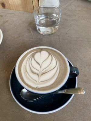 Hojicha Latte  at COYOTE in Kyoto