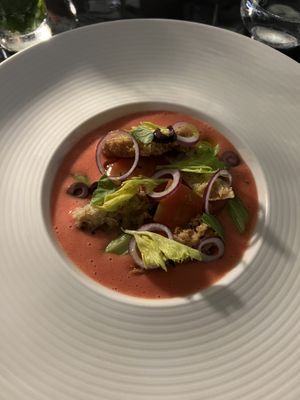 Gazpacho con friselle   at Magnolia in Naples