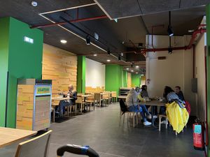 Upstairs seating area   at Spizzico in Bari