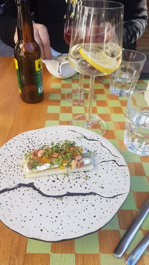 Asparagus - part of five course set menu at Gro in Oerebro