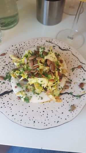 part of five course set menu at Gro in Oerebro