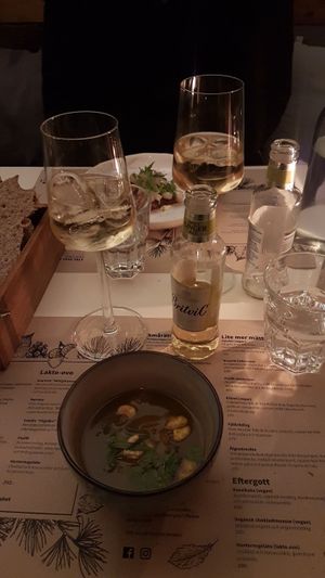 Part of five course set menu at Gro in Oerebro