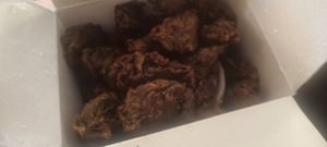 Vegan Lamb in sauce with sweet and sour sauce at Wawin Vegan Chinese in Sheffield