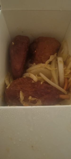 Chicken drumsticks at Wawin Vegan Chinese in Sheffield