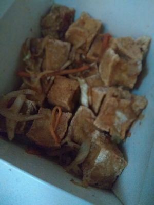 Salt and pepper tofu at Wawin Vegan Chinese in Sheffield