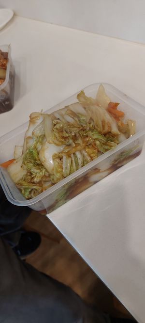 Chinese leafs at Wawin Vegan Chinese in Sheffield