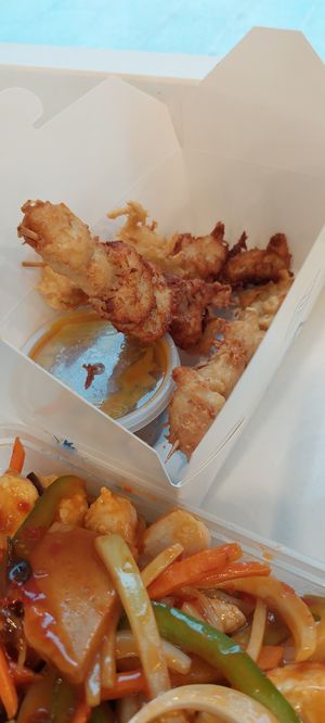 Satay skewers at Wawin Vegan Chinese in Sheffield