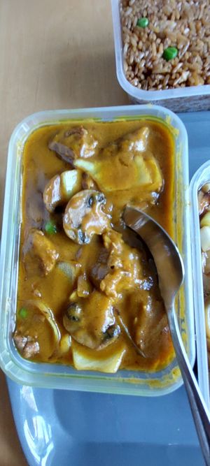 "Lamb" curry at Wawin Vegan Chinese in Sheffield