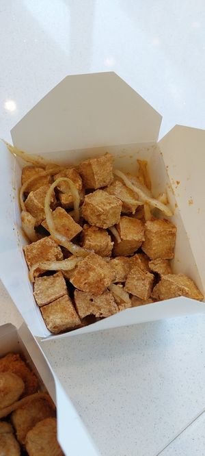 Salt and pepper tofu at Wawin Vegan Chinese in Sheffield