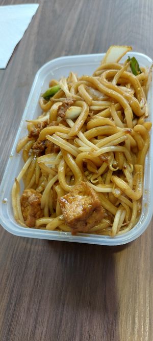 Tofu udon at Wawin Vegan Chinese in Sheffield