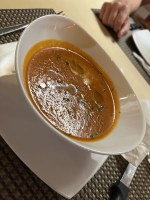 Tomato soupp  at Dolce Italia in Colombo