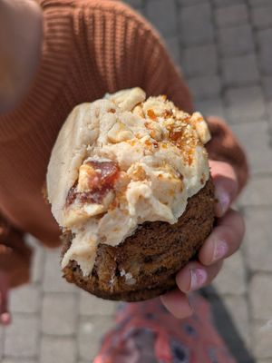 Banana muffin at Forge Bakehouse in Sheffield