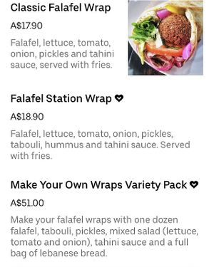   at Falafel Station - Pop Up in Dulwich Hill