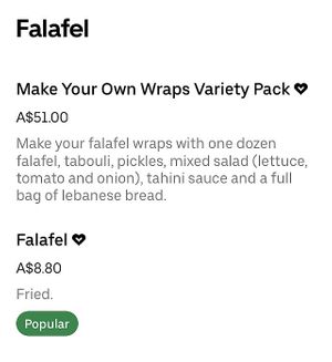   at Falafel Station - Pop Up in Dulwich Hill