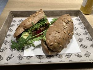 Vegan sandwich   at AMS - Stach in Schiphol