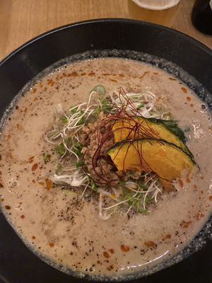 Vegan soy milk ramen  at Rice Cuisine Suya - 米粉食堂S⊇YA in Yokohama