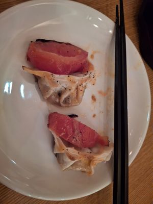 Miso and tomato dumplings at Rice Cuisine Suya - 米粉食堂S⊇YA in Yokohama
